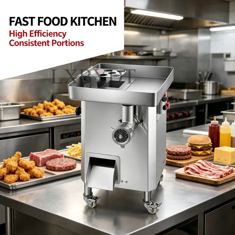 Vertical Meat Cutter Fast Electric Vegetable Chopper Commercial Stainless Steel Meat Grinder