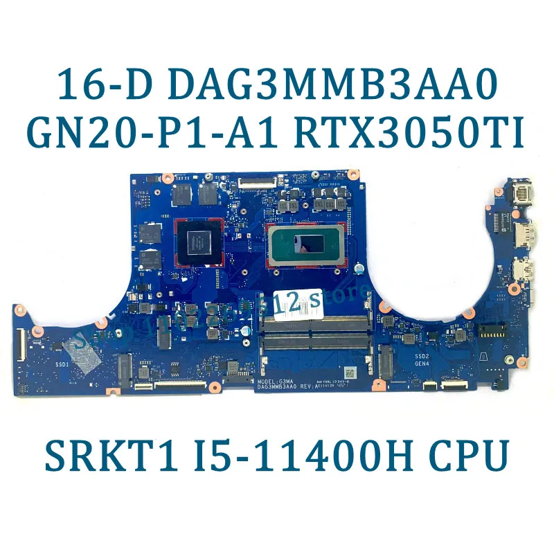 Imagem -02 - Placa-mãe do Portátil para hp 16 d M54827001 M54827601 Dag3 Mmb3aa0 I511400h I7-11800h Cpu Rtx3050 Rtx3050ti 100 Testado Bom