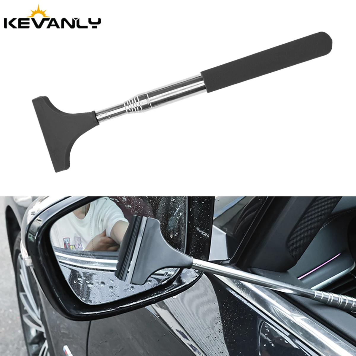 1/2xCar Window Cleaner Brush Snow Removal Windshield Cleaning Wash Tool Wipers For Car Glass Long Handle Car Washing Accessories