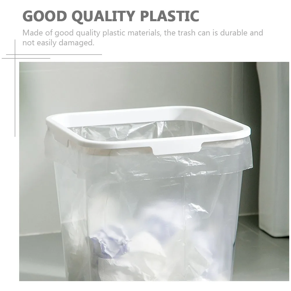

1 шт. квадратный полупрозрачный мусорный бак большой емкости пластиковый мусорный бак прозрачный бытовой контейнер для мусора для домашнего офиса