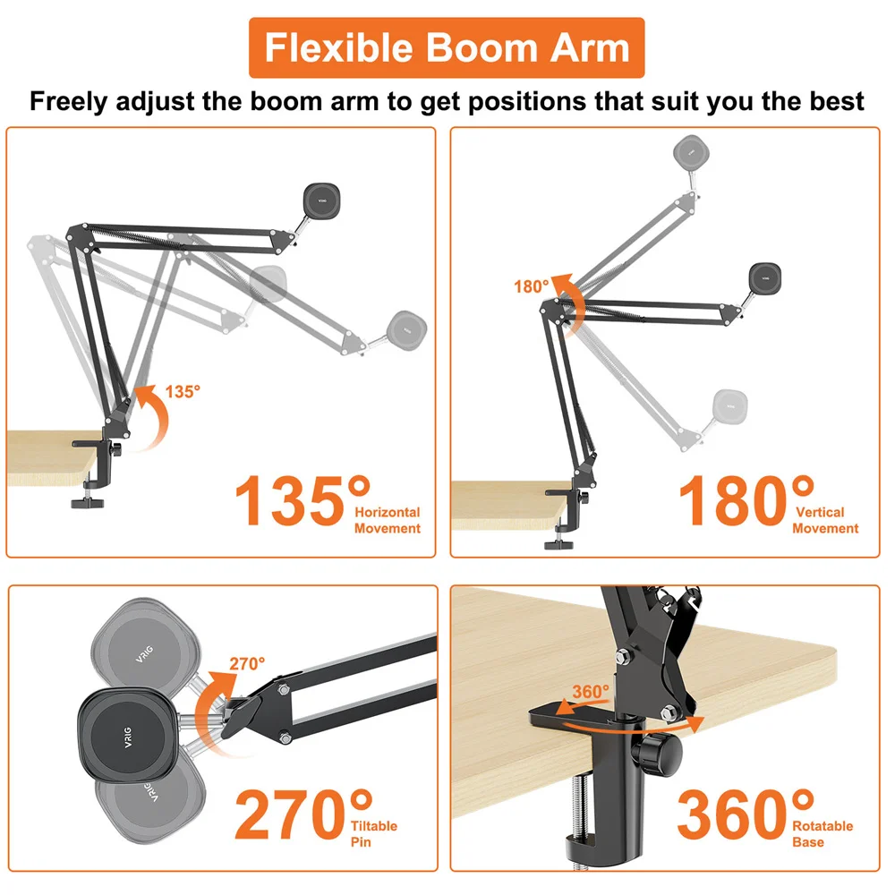 ใหม่สำหรับ Magsafe แขนข้อต่อโทรศัพท์แม่เหล็กผู้ถือ Overhead Desk Mount สำหรับ Iphone 14 13 12 Android โทรศัพท์สด stream