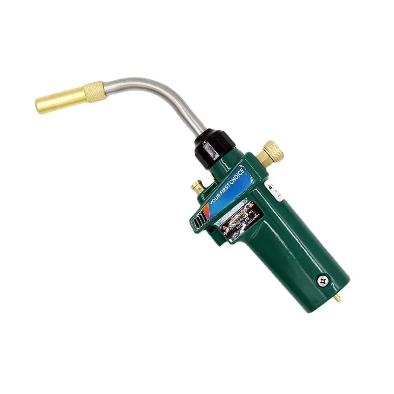 

Gas Propane Welding Torch Self Ignition Trigger Start Handheld Gas Brazing Torch Head Swirl Flame, Variable Flame Control