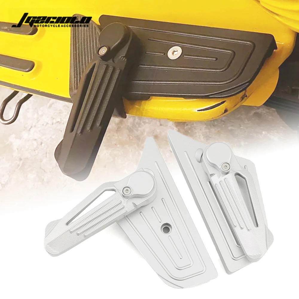 

STLF Motorcycle Footrest Rear Passenger Foldable Pedal Scooter Accessory Foot Steps Pegs for VESPA S150 VXL150 2013-2023