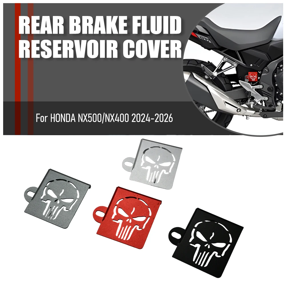 

2026 Motorcycle Protective Parts Rear Brake Oil Pot Protective Cover Oil Fluid Reservoir Cover For Honda NX500 NX400 2024 2025