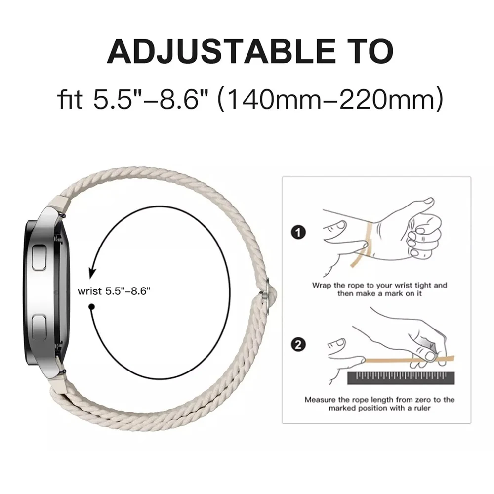 18mm 22mm para HUAWEI WATCH GT 6 Pro Band 5 Pro/4/5/gt6/3/3Pro 41mm 46mm pulsera deportiva correa trenzada HUAWEI Watch 6 Pro correas