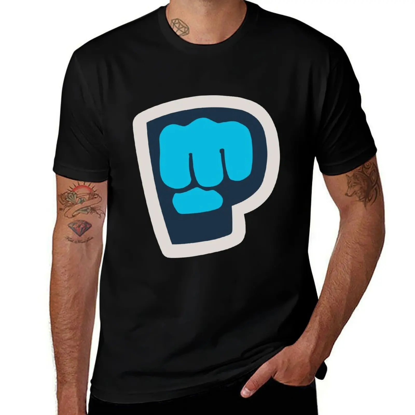 Kids Pewdiepie logo T-Shirt Trendy Pattern for Men T-Shirt