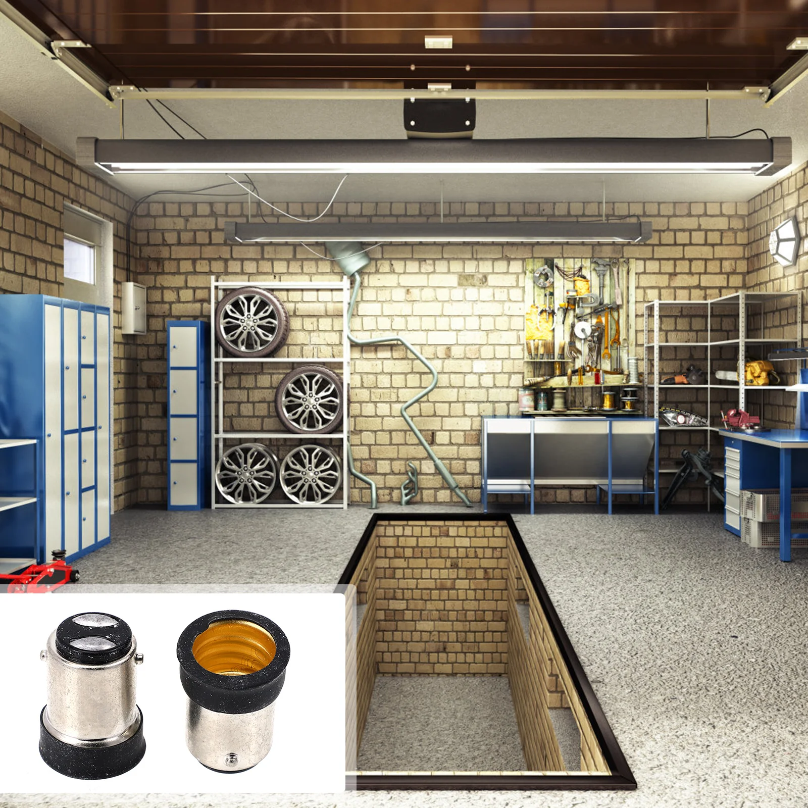 8 قطعة حامل مصباح محول مأخذ التوصيل B15 إلى E14 محول لمبة الضوء صنعة جيدة سهلة التركيب لأنظمة المراقبة