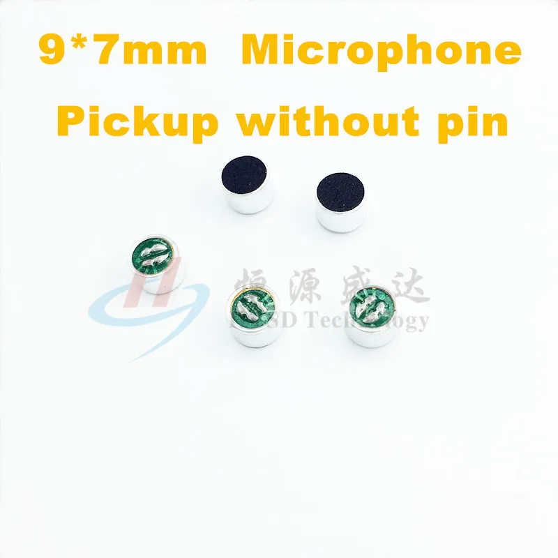 10pcs Microfone 9*7 9*4.5 6*5 6*2.7 6*2.2 4 6 6*1.8*1.5 4.5*2.2*1.5 milímetros MICROFONE Condensador de Eletreto Microfone com 2 pino Captador