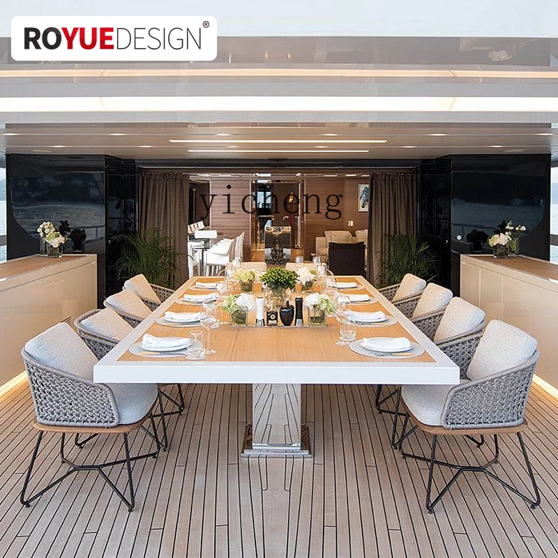 Zz طاولة وكرسي خارجي فناء B & B قسم المبيعات طاولة خارجية وكرسي في الهواء الطلق شرفة الفندق كرسي الروطان الترفيهي