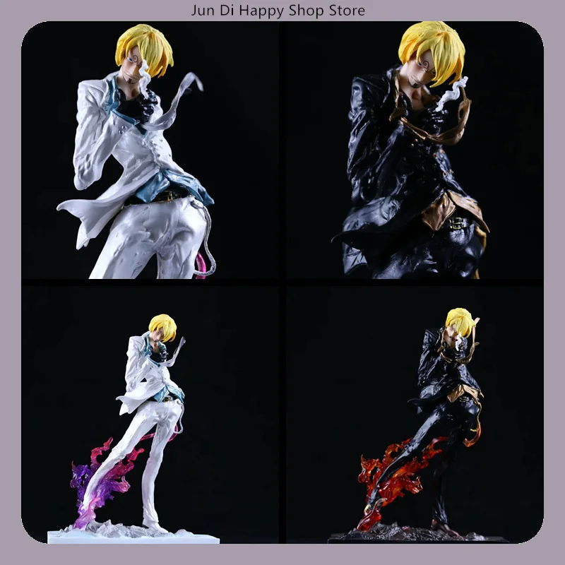 24cm uma peça vinsmoke sanji em pé & pontapé anime figura modelo estátua de pvc fãs coleção decoração de mesa ornamento brinquedos