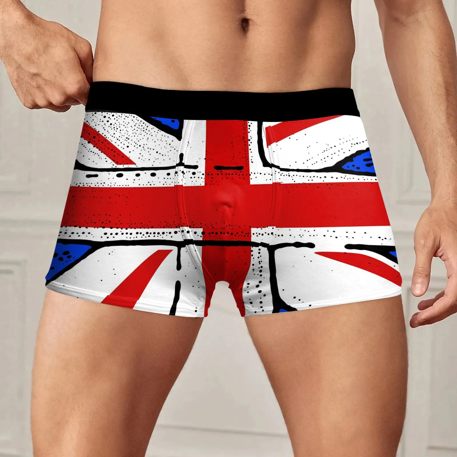 Novelty Uk Flag Boxers Shorts Panties Male Underpants Breathbale Union Jack British Proud Briefs Underwear