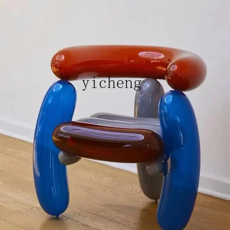 

creative balloon chair art leisure chair hall reception fiberglass art style type living room decoration