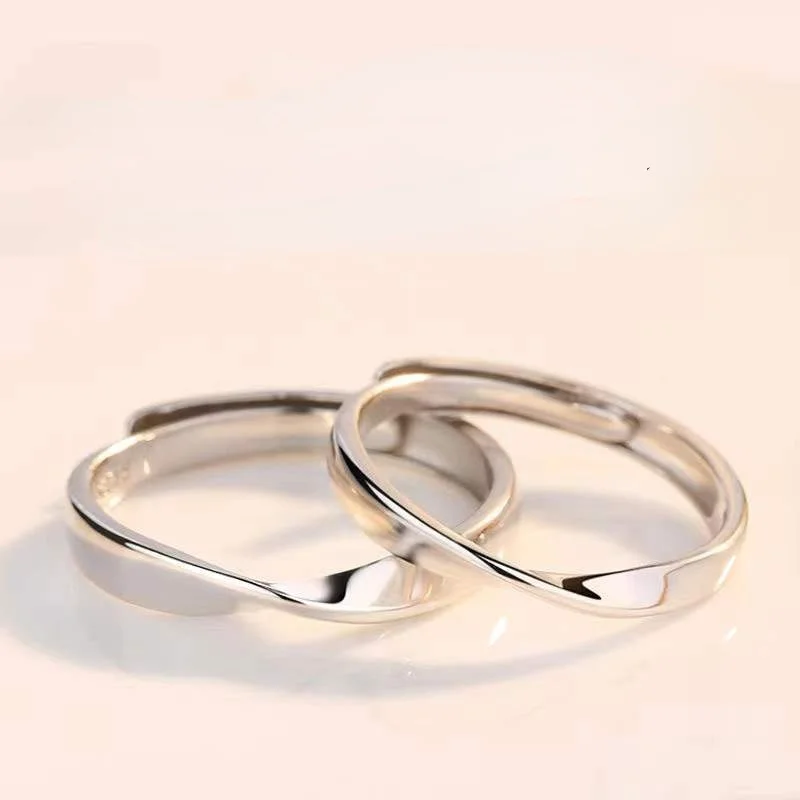 Exquisite Couple Rings for Women Men Fashion Gothic Punk Style Wedding Engagement Jewelry Gift