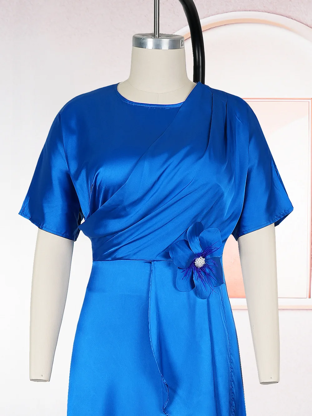 

Elegant Women Evening Dresses 2025 Summer Short Sleeve Dubai African Clothing Wedding Prom Birthday Dress Lady Abayas