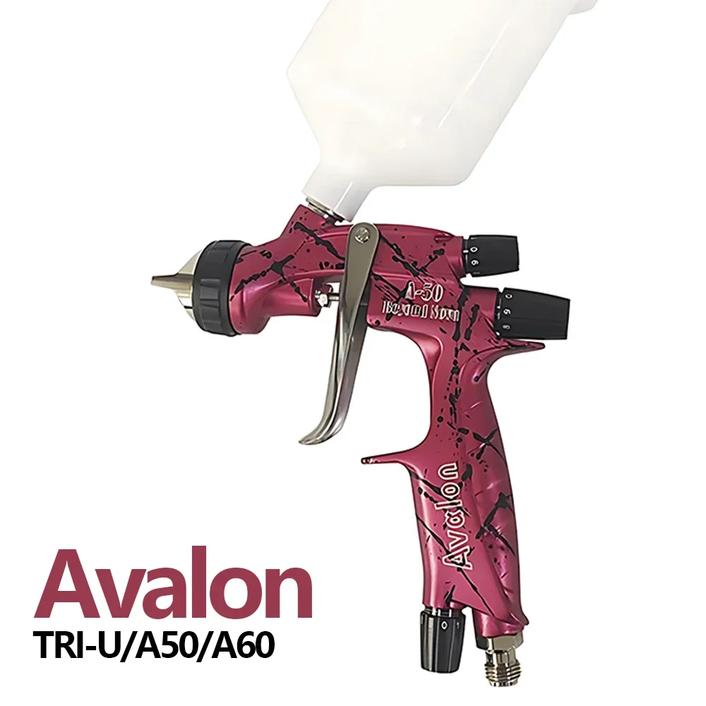 Avalon TRI-U A50 A60 Pneumatic Paint Spray Gun High Atomization Low Pressure Paint Spray Gun Varnish Paint 1.3mm 1.4mm