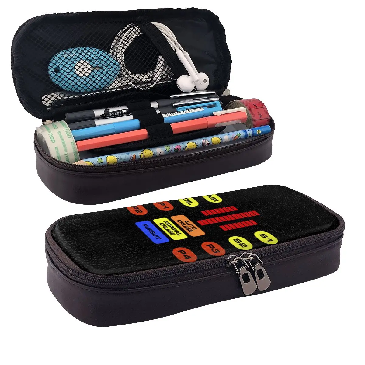 Kitt Voice Box Knight Rider Leather Pencil Cases Pencil Pouch Stationery Supplies Pen Box Pencil Bag for Boys Girls Gifts - view 2