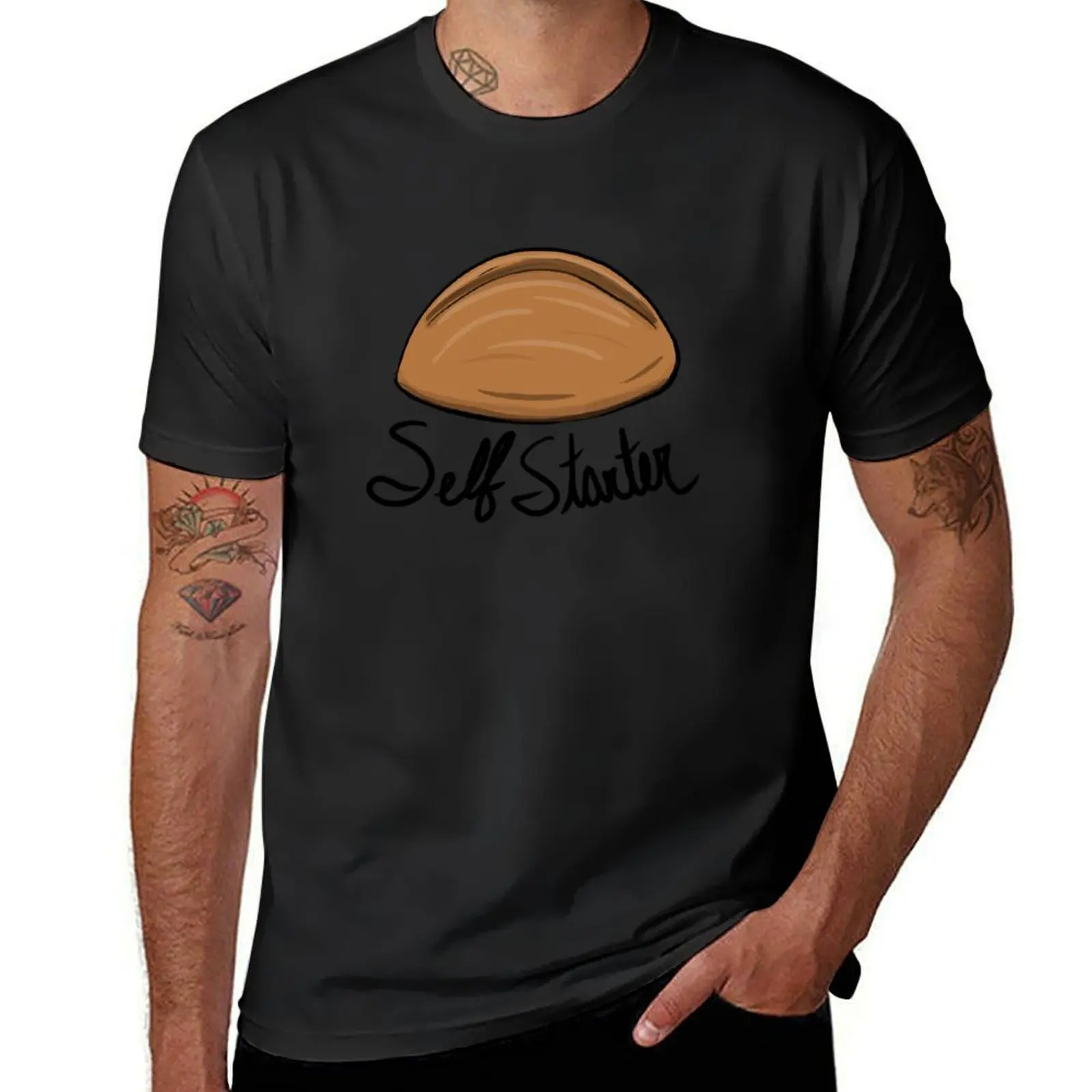 Sourdough Bread Self Starter T-Shirt heavyweights cute tops plus size tops men clothing