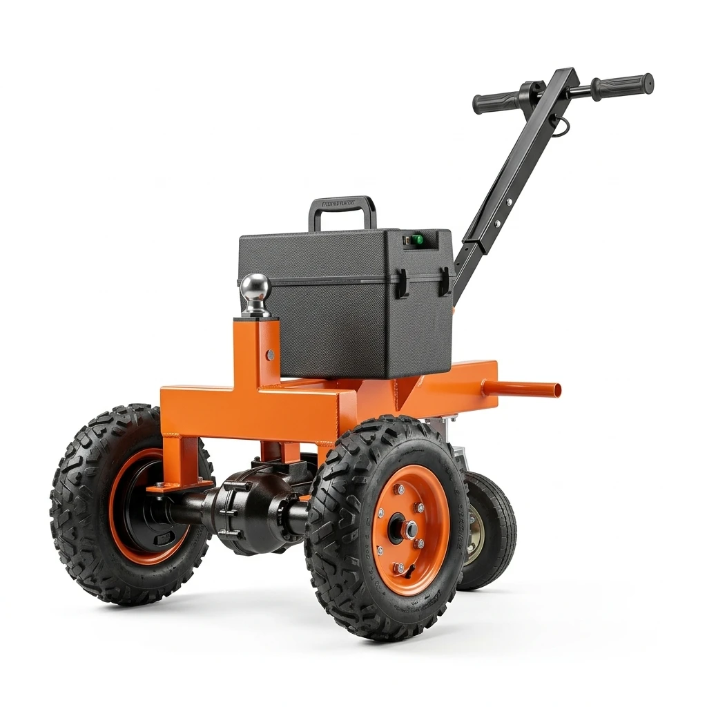 Electric Trailer Shifter Dolly, 1300kg 500w 24v Power Tug, Adjustable Height Hitch, for RV, Caravan, Camping, Outdoor Utility