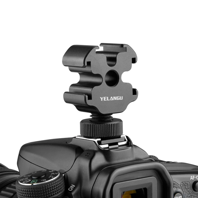 YELANGU3 w 1 wspornik pasek rozszerzenia zimnego Adapter do montażu do aparat telefon potrójnego mocowanie płyty do gorących butów wideo Vlog