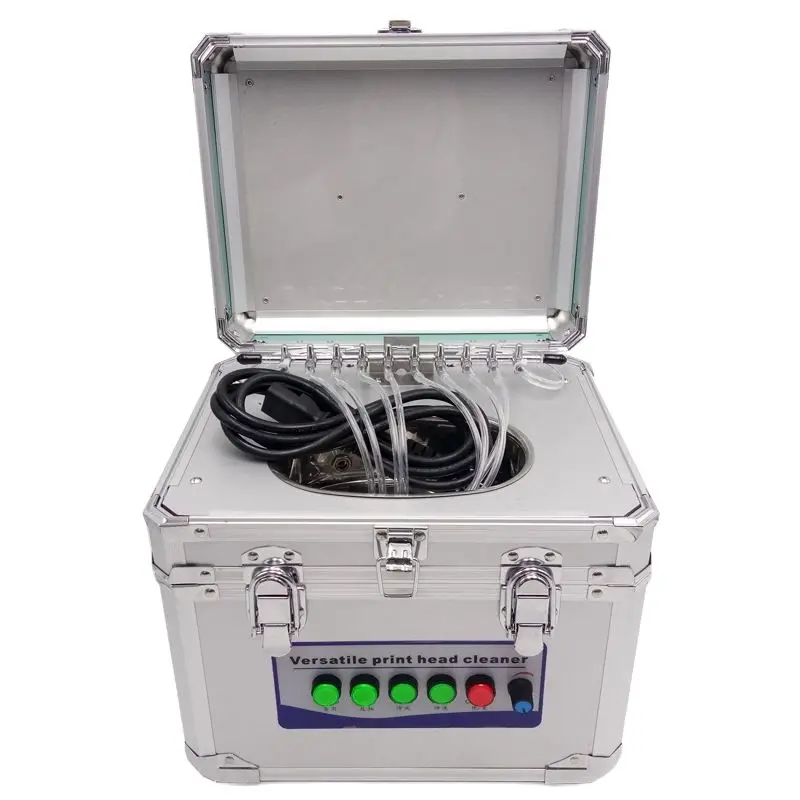 Automatic Ultrasonic xp600 dx5 dx7 4720 i3200 tx800 printhead clean machine 4 lines 8 lines uv printhead cleaning machine