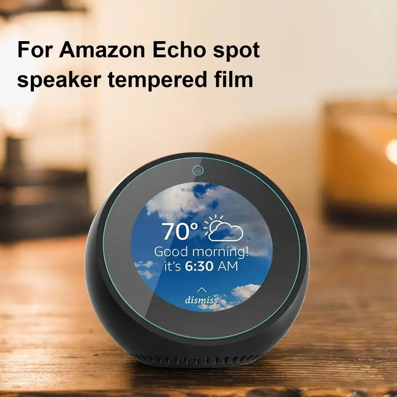 Pantalla de altavoz de vidrio templado, película protectora resistente a los arañazos, HD 9H, película de pantalla de dureza, altavoz inteligente antihuellas