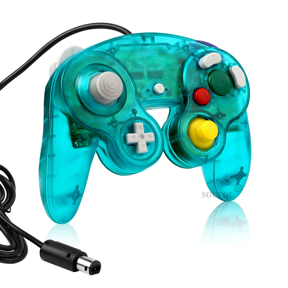 New Replacement Transparent Game Controller Gamepad Wired Handheld Joystick For NGC GameCube Video Game Console