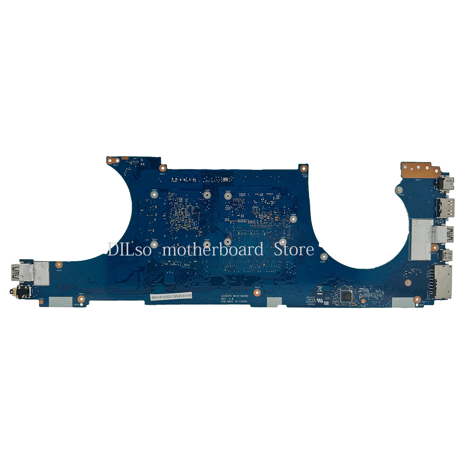 KEFU UX563FD Laptop Motherboard For ASUS ZenBook Flip15 UX563 Q536FD Mainboard I7-10510U i5-10210U GTX1050 16G-RAM 100% Test