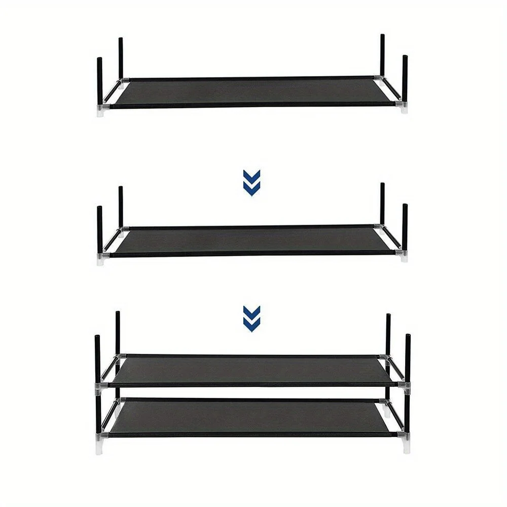 Shoe Rack Organizer Storage 25 Pairs Shoes Shelves Space 5 Tier Racks Standing