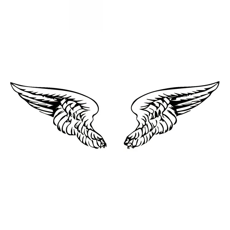 

Car Stickers 2X Angel Wings Decals (right One, Left One) Fashion PVC Car Decoration Accessories Decals Black/white,13cm*9cm