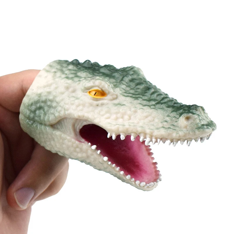 Creative Simulatlon Crocodile Finger Puppets Toys Kids Funny Animal Model Finger Puppets Storytelling Props Children's Toys Gift