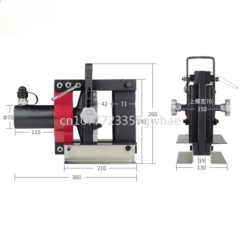 Metal Sheet Bending Tool 15T 150mm,Hydraulic Copper Busbar Bending Machine CB-150D,