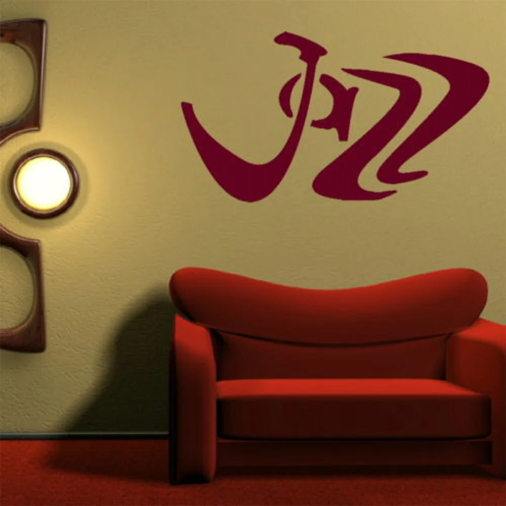 Jazz Word Music Transfer Wall Art Wall Decal Music Wall Sticker Decor Sticker Home Decor