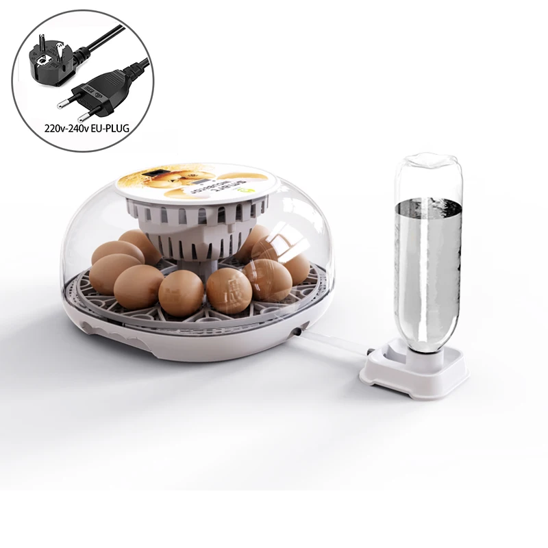 Huishoudelijke kleine kip, eend, gans eierincubator voeg automatisch water toe Intelligente temperatuurregeling 12 incubators