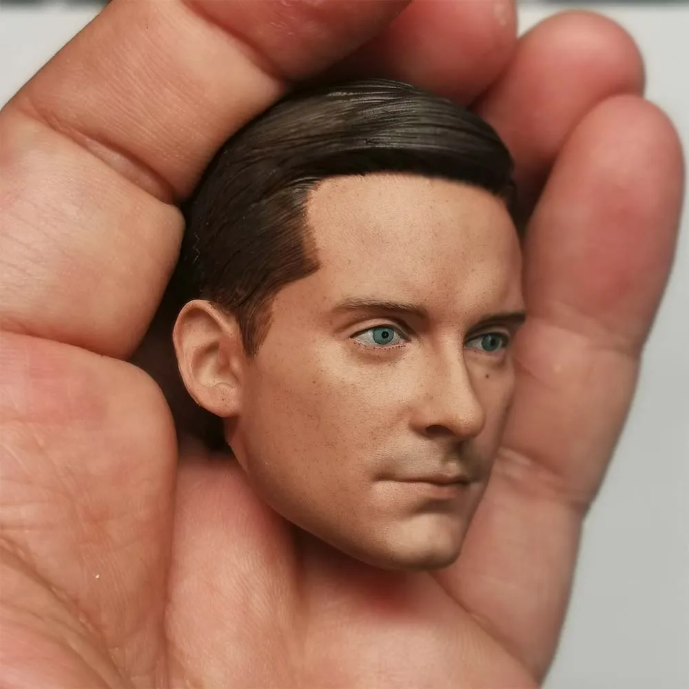 

1/6 Scale Tobey Maguire（Anime Soldier Head Sculpture 1:6 Toys Model Fit Action Figure Body