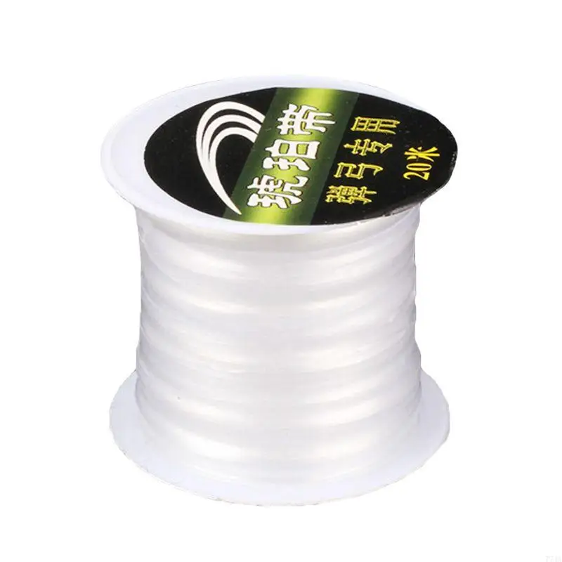 77JA Dải cao su mới buộc màu trắng 20m/65,62ft Độ đàn hồi cao linh hoạt