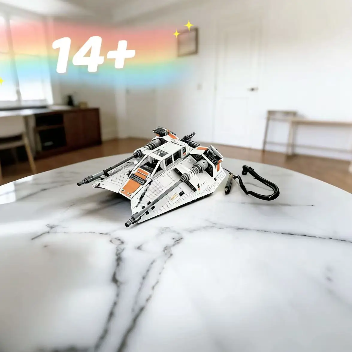 

2026 in stock Home Decoration compatible 75144 Snowmobile Desktop ornament Suitable for holiday gifts for adults and children