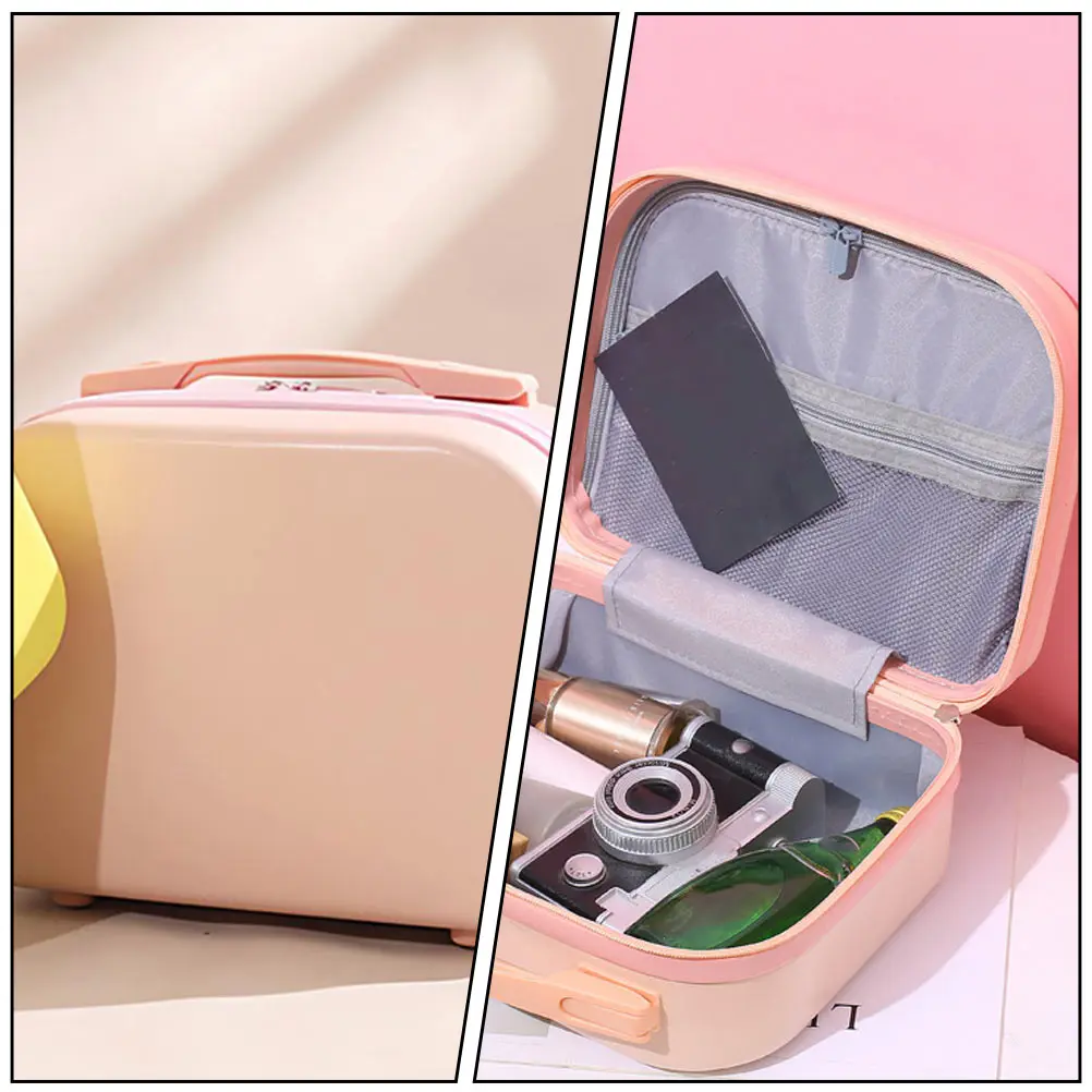 

Case Everyday Makeup Bag Large Vanity Storage Portable Travel Fluid Packing Cosmetics Shrapnel