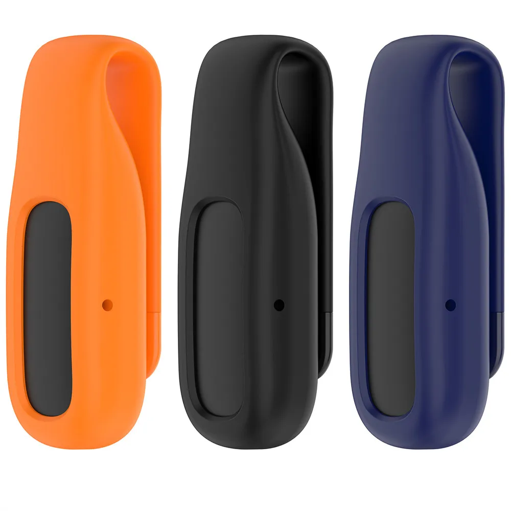 Silicone Case For Google Fitbit Air Steel Clip Buckle Holder Sports Cover Shell Smartwatch Accessories