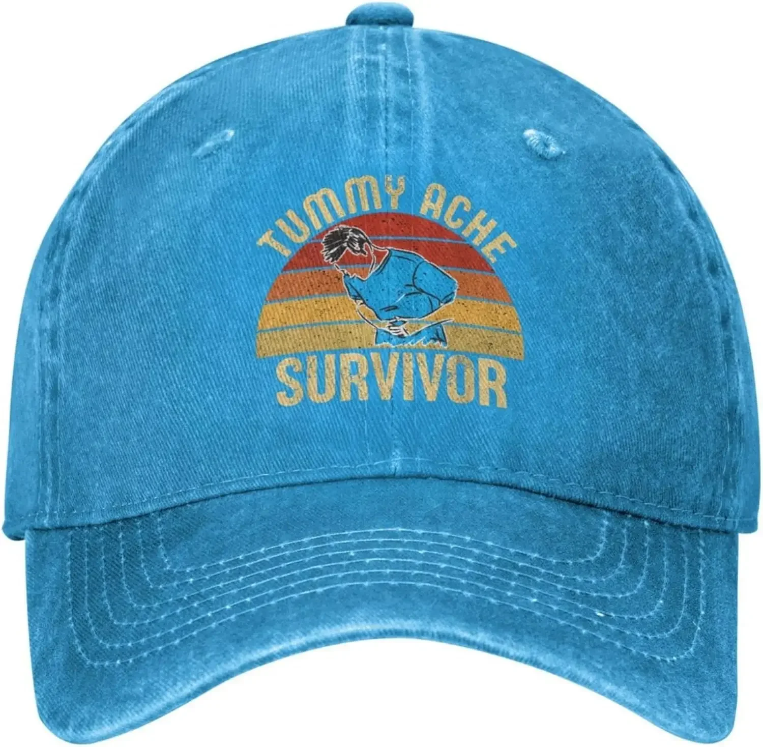 Funny Gift Cap Tummy Ache Survivor Hat for Men Dad Hats Vintage Caps