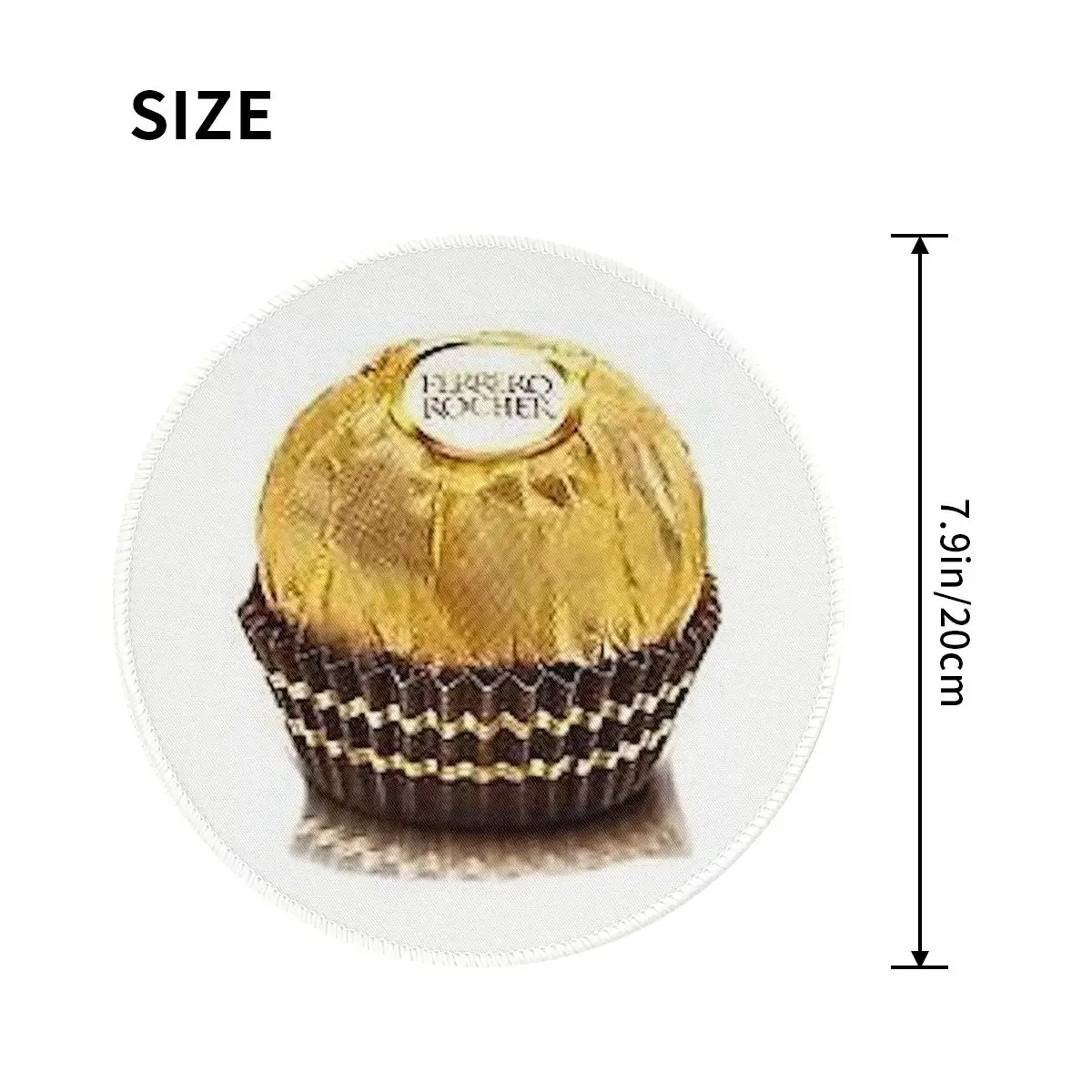 Ferrero Rocher Round Mouse Pad Computer Keyboard Mouse Mat Gamer PC Desk Mat Office Table Mats