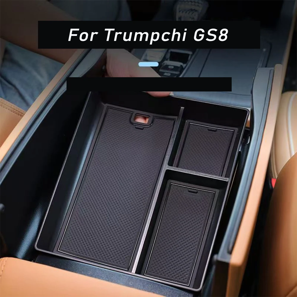 

For GAC Trumpchi GS8 2024 2025 Car Center Console Organizer Storage Interior Armrest Storage Box Auto Accessories