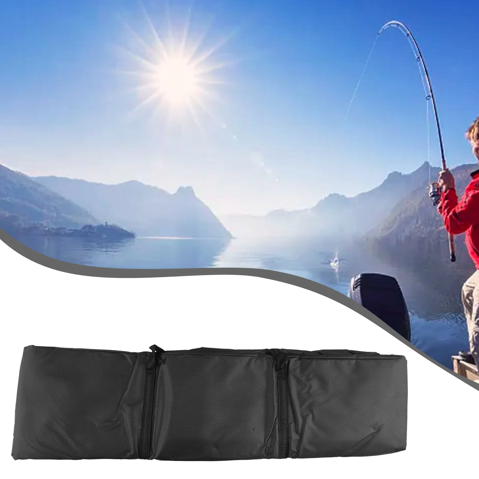 

High Quality Storage Bags Large Capacity Tackle 90*30*30cm Black Capacity Carp Fishing Light Weight Oxford Cloth