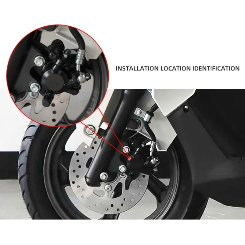 Motorcycle Front Wheel Disc Brake Caliper Cover Mount Disc Caliper Protection Board for SUZUKI UY125 UU125T UU125i QS110T-3