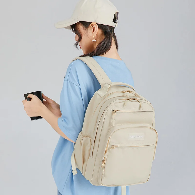 

Women Multi-layer Storage Backpack 14" 15.6" Laptop School Backpack for Teenage Youth Girl Rucksack Men's Daily Books Bag Bolsas