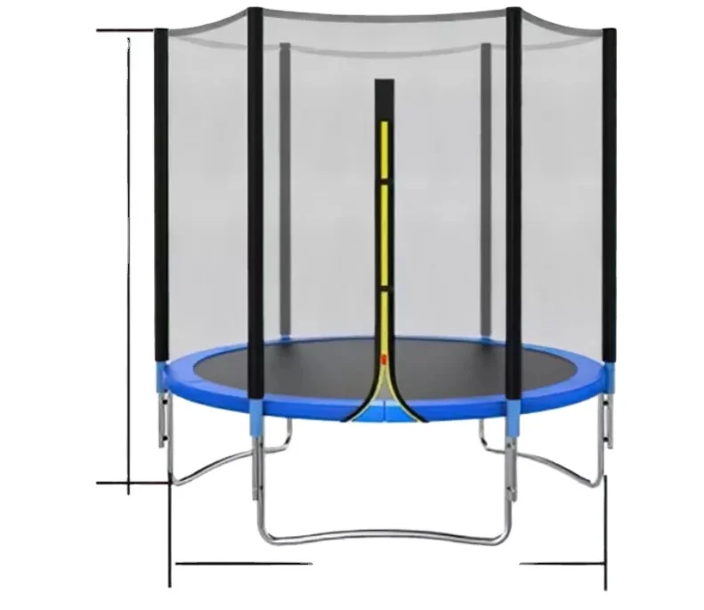 Indoor Kids/Adult Gymnastic Exercise Fitness Trampoline with Protective Mesh