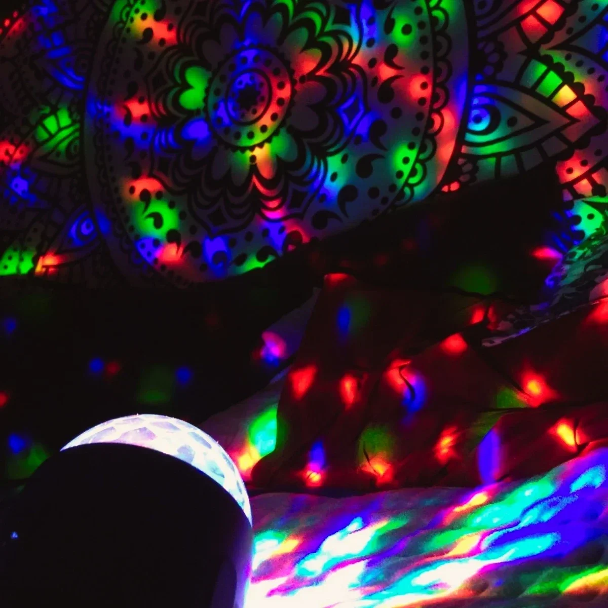 Remote Control Disco Ball Light, Strobe LED Ambiance Lamp for Holiday, Birthday, Wedding, Bar, Club & Family Party