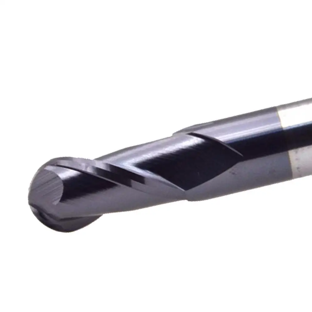1PCS 2 Flute Lengthen  Ball Nose End Mill 75L Cutting HRC50 4mm 5mm Milling Machining Sprial Bit Milling Cutter