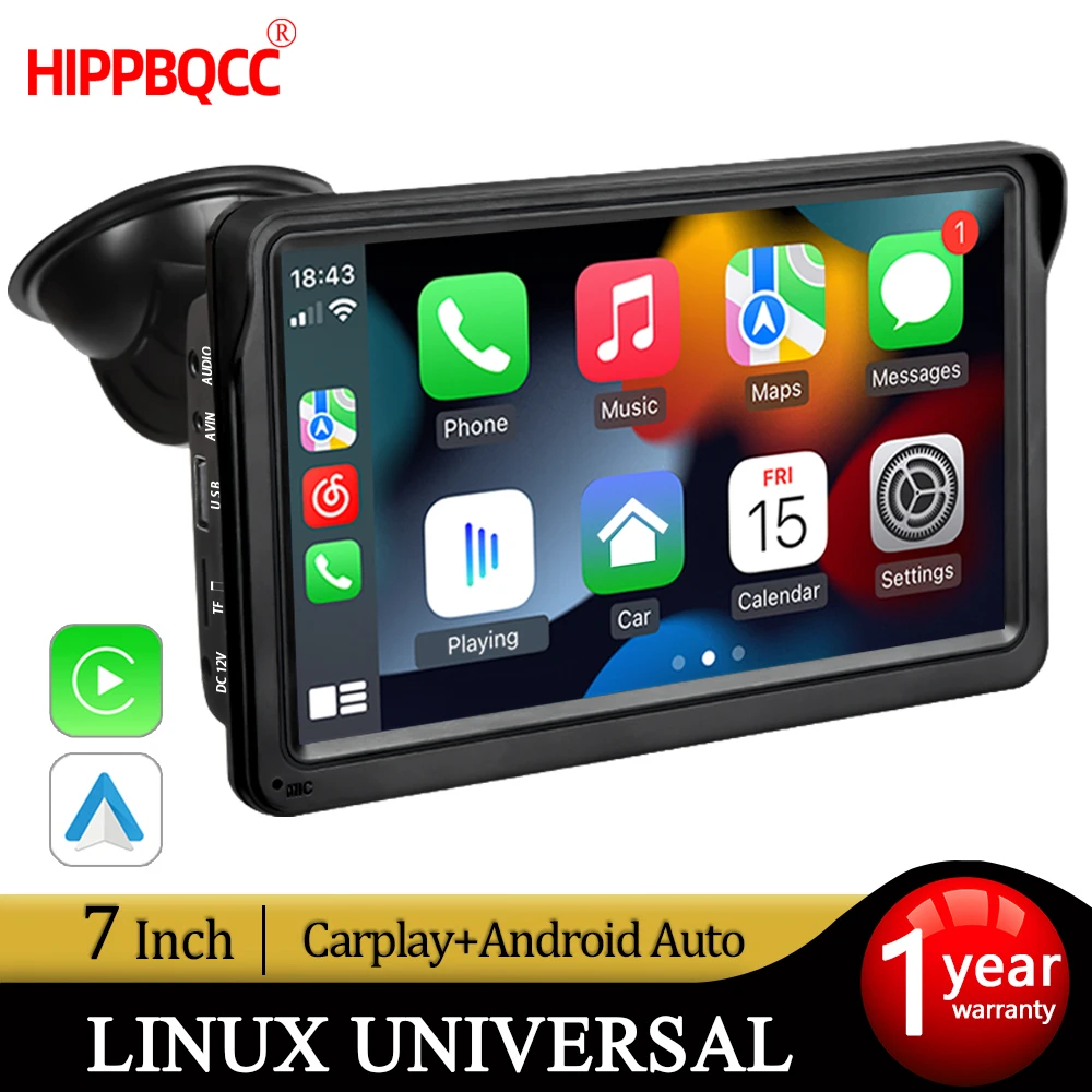 Hippbqcc 7" Carplay…