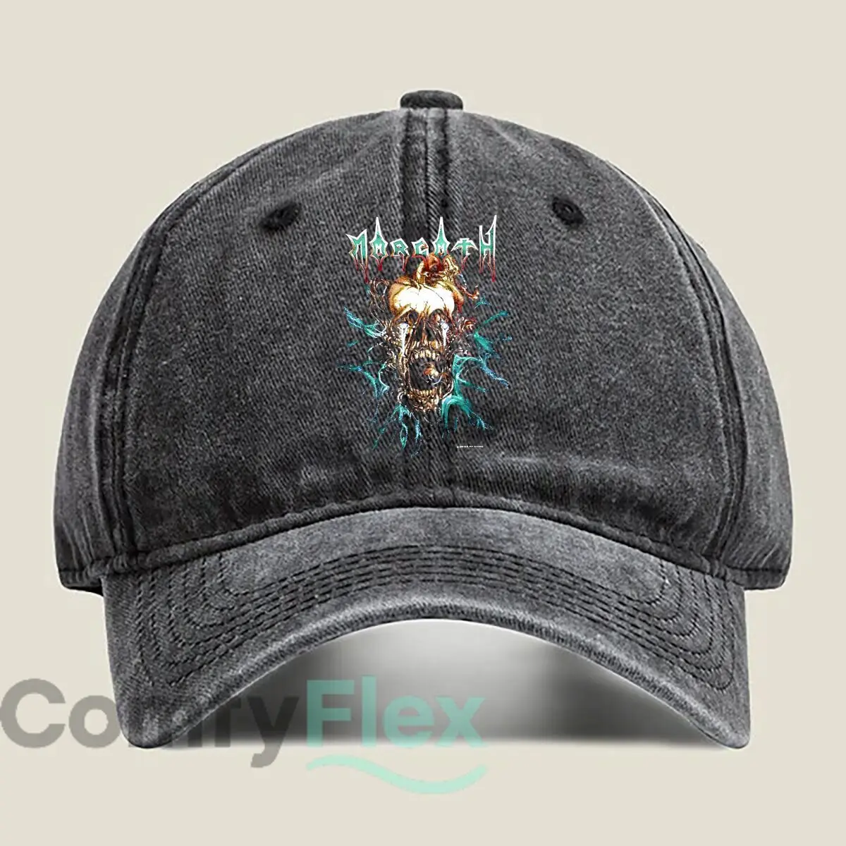 Morgoth Band Art Fashion Washed Baseball Cap Hat Outdoor Activities