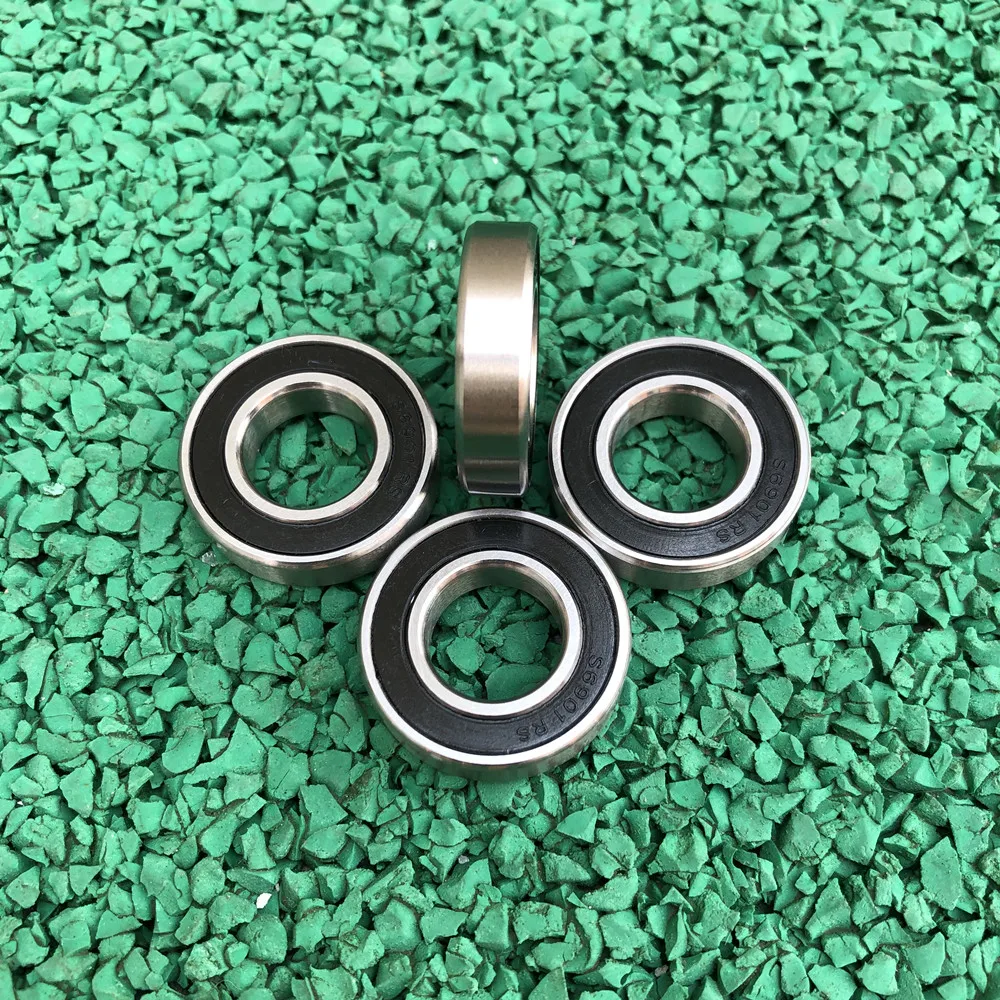 100pcs high quality bearings 6901-2RS S6901-2RS 12x24x6 stainless steel 440C deep groove ball bearing  6901 S6901 2RS 12*24*6 mm